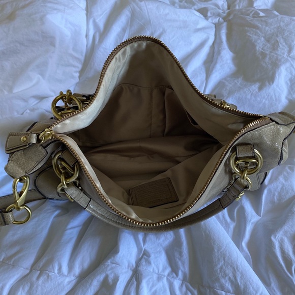 COACH Kristen Pinnacle Leather Laila Round Satchel Crossbody - Picture 4 of 4